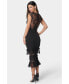 ფოტო #4 პროდუქტის Women's Tiered Lace Midi Dress