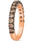 ფოტო #3 პროდუქტის Chocolatier® Chocolate Diamond Band (1 ct. t.w) in 14k Gold