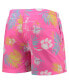 ფოტო #3 პროდუქტის Men's Pink Clemson Tigers Neon Floral Swim Trunks