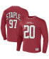 ფოტო #2 პროდუქტის Men's NFL X Staple Red Arizona Cardinals Core Long Sleeve Jersey Style T-shirt