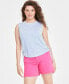 ფოტო #1 პროდუქტის Women's Side-Cinched Muscle Tank, Created for Macy's