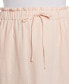 Plus Size Linen Blend Drawcord Skirt