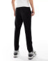 Jack & Jones tapered drawstring smart trouser in black