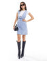 Фото #1 товара Edited pinafore mini dress in denim