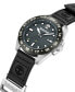 ფოტო #3 პროდუქტის Men's Quartz Carrigan Black Genuine Leather Strap Watch, 44mm