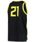 ფოტო #2 პროდუქტის Men's #21 Black Oregon Ducks Team Replica Basketball Jersey