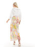 Never Fully Dressed Petite maxi skirt in mixed sunshine print