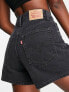 Levi's high waisted mom shorts in black