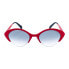 Фото #1 товара Женские солнцезащитные очки овальные красные прозрачные 0505-CRK-051 (51 mm)