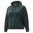 Фото #3 товара Puma Her Velour Pullover Hoodie Plus Womens Green Casual Athletic Outerwear 8468