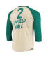 Фото #4 товара Men's LaMelo Ball Cream Charlotte Hornets NBA 3/4 Sleeve Raglan T-shirt