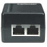 Intellinet Power over Ethernet (PoE) Injector - 1 Port - 48 V DC - IEEE 802.3af Compliant (Euro 2-pin plug) - Fast Ethernet - 10,100 Mbit/s - IEEE 802.3 - IEEE 802.3af - IEEE 802.3u - Cat5 - Black - SCP