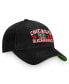 Фото #4 товара Men's Black Chicago Blackhawks True Classic Retro Adjustable Hat
