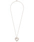 Фото #4 товара Macy's diamond Heart Pendant 18" Necklace (1/2 ct. t.w.) in 10k White, Yellow or Rose Gold.