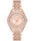 ფოტო #1 პროდუქტის Women's Harlowe Three-Hand Rose Gold-Tone Stainless Steel Bracelet Watch, 38mm