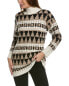 Фото #1 товара Max Mara Navarra Wool & Cashmere-Blend Tunic Sweater Women's Brown M