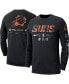 Фото #2 товара Men's Black Phoenix Suns Essential Air Traffic Control Long Sleeve T-shirt