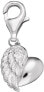 Silver heart pendant with heart ERC-HEARTWING