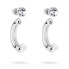 Charming steel earrings 2 in 1 TJ-0509-E-20