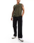 Фото #1 товара Jack & Jones bill drawstring wide fit tech cargo trouser in black