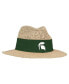 Men's Tan Michigan State Spartans Wellington Gambler Straw Hat