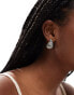 Фото #3 товара 8 Other Reasons Lonsdale statement shell earrings in rhodium plated