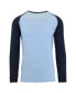 Men's Long Sleeve Thermal Shirt with Contrast Raglan Trim on Sleeves