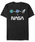 ფოტო #1 პროდუქტის NASA Men's Emoji's Equal NASA Short Sleeve T-Shirt