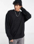 Фото #1 товара Weekday oversized sweatshirt in black