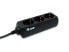 Фото #2 товара Удлинитель Equip Power Strip 3 AC Outlets 1.1 m Black CE 220-240 V