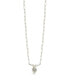 ფოტო #1 პროდუქტის Silver-Tone or Gold-Tone Cultured Shell Pearls With Shell Pendant Chérie Necklace
