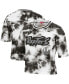 Фото #3 товара Women's Black and White Toronto Raptors Hardwood Classics Tie-Dye Cropped T-shirt