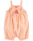 Фото #11 товара Baby Gingham Seersucker Romper 12M