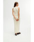 ფოტო #4 პროდუქტის Women's Ribbed Dress with Slits