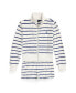 ფოტო #1 პროდუქტის Big Girls Striped Cotton Terry Jacket and Shorts Set