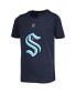 Big Boys Jaden Schwartz Deep Sea Blue Seattle Kraken Name and Number T-shirt