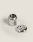 Mini steel salt and pepper shaker set