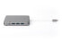 DIGITUS Universal Docking Station - USB Type-C™ - Wired - USB 3.2 Gen 1 (3.1 Gen 1) Type-C - 60 W - 10,100,1000 Mbit/s - Grey - MMC - MicroSD (TransFlash) - MicroSDHC - MicroSDXC - SD