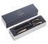 Фото #7 товара Шариковая ручка + перьевая ручка Parker 2093381 - Синий - Средний - 1 мм - Нержавеющая сталь - Черный - Золотой
