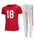 ფოტო #1 პროდუქტის Big Boys Crimson Alabama Crimson Tide Football T-shirt and Pants Sleep Set