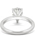 ფოტო #5 პროდუქტის Moissanite Pear Engagement Ring (2-3/8 ct. t.w. DEW) in 14k White Gold