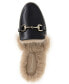 ფოტო #4 პროდუქტის Women's Zorie Tailored Faux-Fur Slip-On Loafer Mules