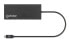 Фото #4 товара Хаб USB-C Manhattan - 6 портов - Ethernet - HDMI x2 - USB-A x2 и USB-C - С доставкой питания на порт USB-C 60 Вт - Кабель 30 см - Алюминий - Черный - Трехлетняя гарантия - Розничная коробка - USB Type-C - 60 Вт - Черный - Сертификаты CE FCC RoHS2 WEEE - USB - 20 В