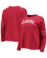 Фото #2 товара Women's Crimson Alabama Crimson Tide Vault Vintage-Like Stripe Long Sleeve T-shirt