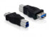 Delock USB 3.0 Adapter - USB 3.0-B M - USB 3.0-A FM - Black