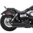 VANCE + HINES Twin Slash 3´´ Harley Davidson FXDWG 1690 Dyna Wide Glide 12-13 Ref:46845 not homologated muffler Черный, Not Homologated - фото #1