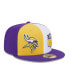 Фото #2 товара Men's Gold, Purple Minnesota Vikings 2023 Sideline 59FIFTY Fitted Hat