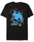 ფოტო #1 პროდუქტის Disney Men's Aladdin Genie Sparkle Carpet Ride, Short Sleeve T-Shirt