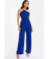 Фото #1 товара Women's Scuba Crepe Chain Neck Palazzo Jumpsuit