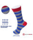 ფოტო #3 პროდუქტის 6 Pack Mens Cotton Dress Socks Mid Calf Argyle Pattern Solids Set